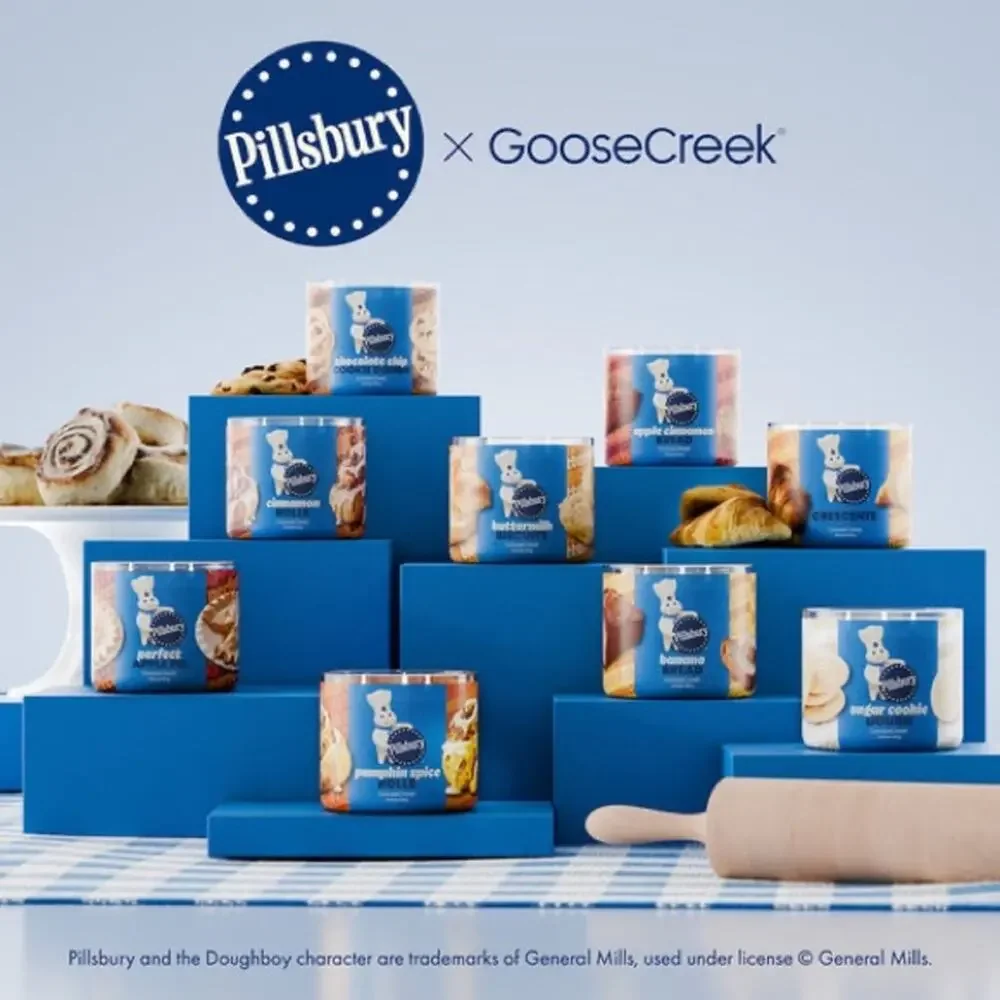 NEW! Goose Creek 3-Wick Pillsbury Chocolate Chip Cookie Dough 14.5oz Candle